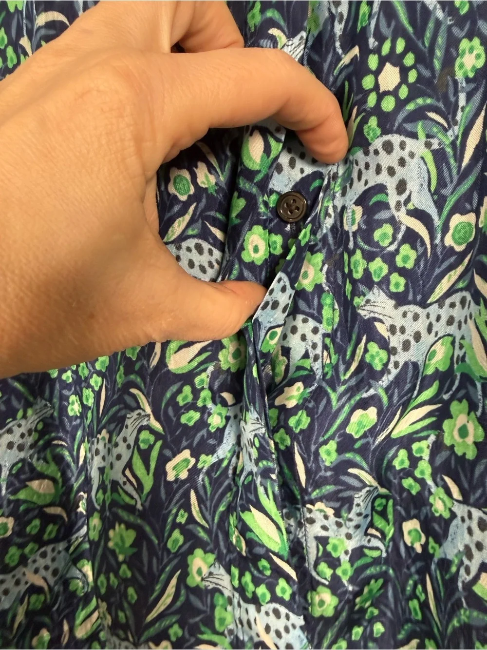 J. Crew Classic-fit shirt in fauna floral, Size 4, Like New!